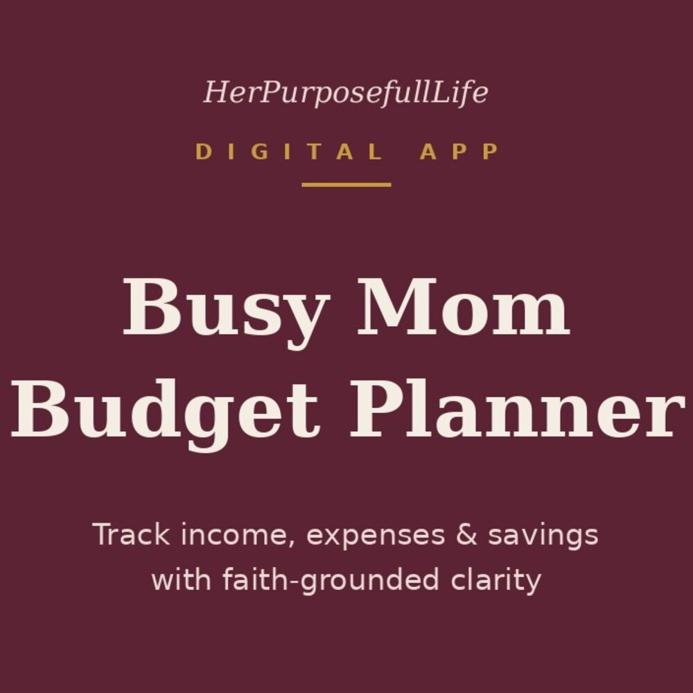Busy Mom Budget Planner app cover