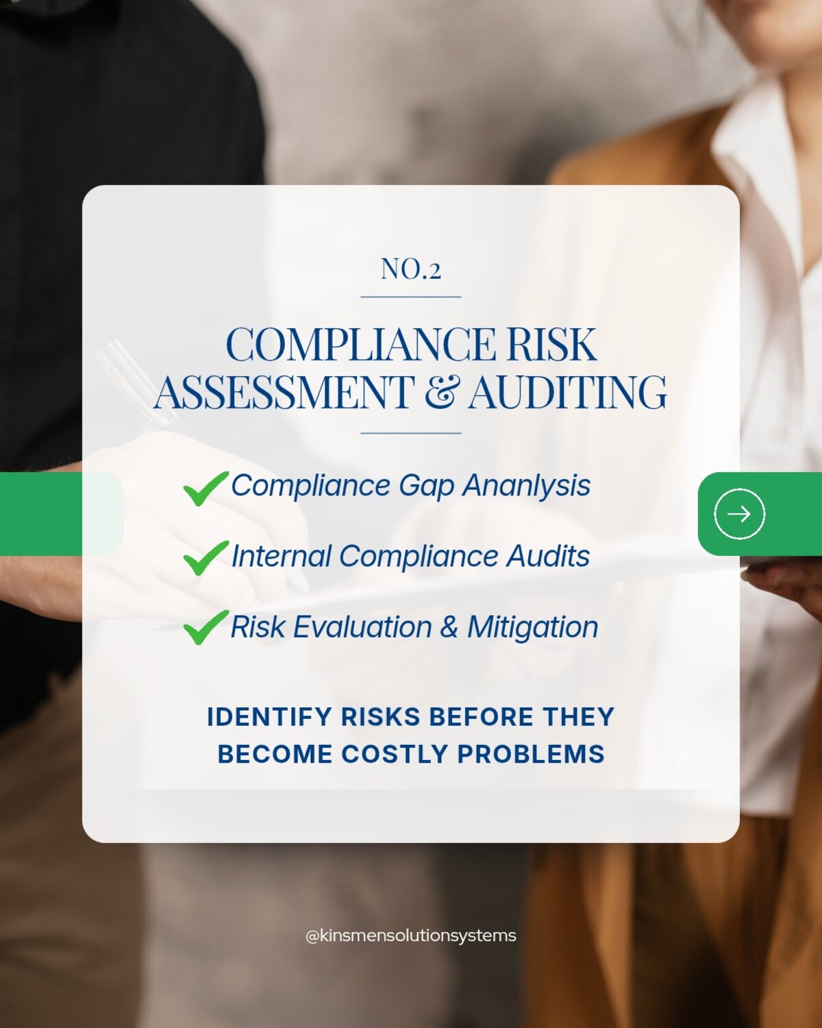 Compliance Risk Assessment and Auditing service slide